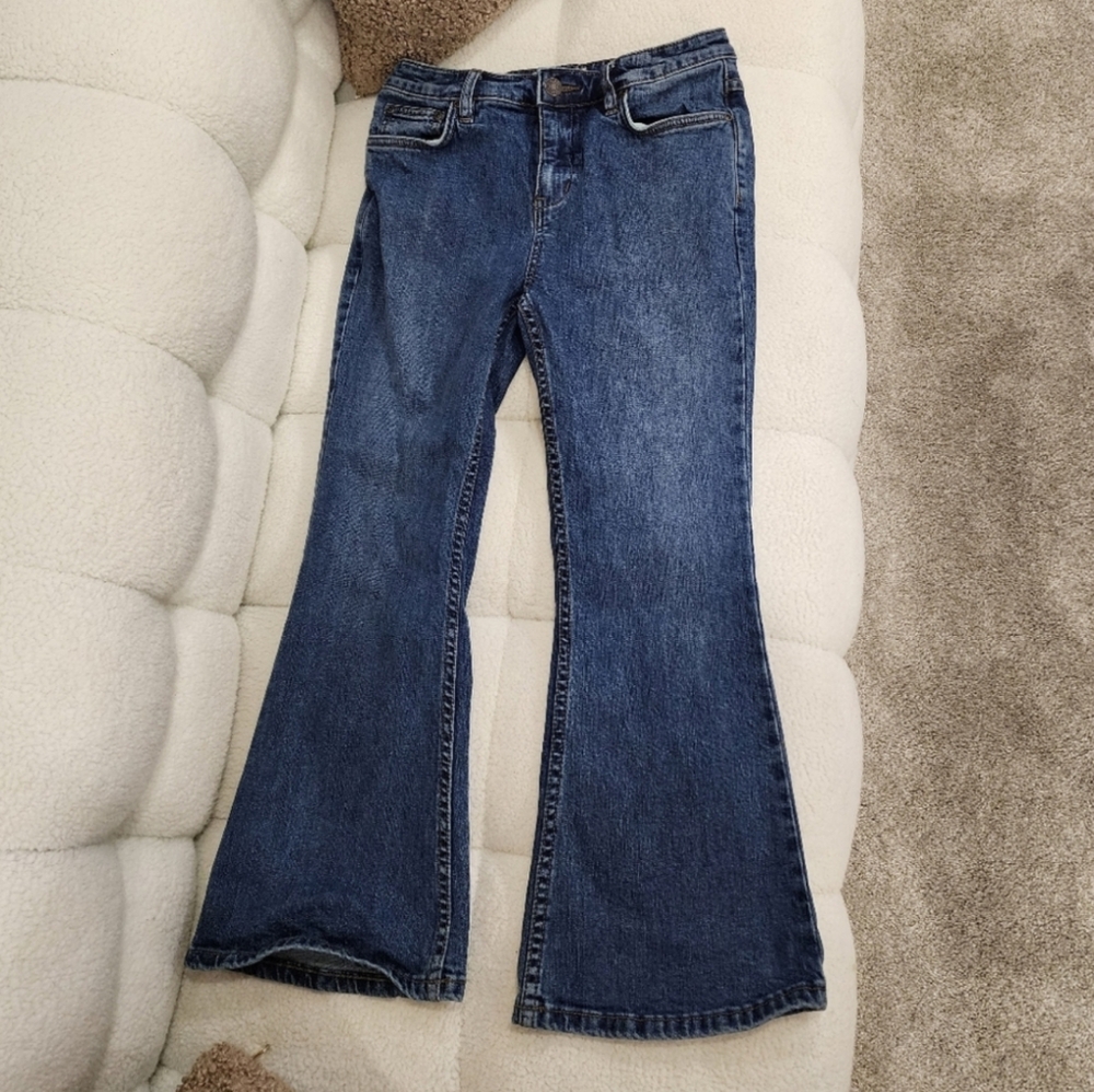 Free People Chloe Crop Flare Jeans🤍